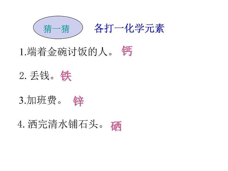 鲁教版九年级下册化学  10.2化学元素与人体健康 课件07