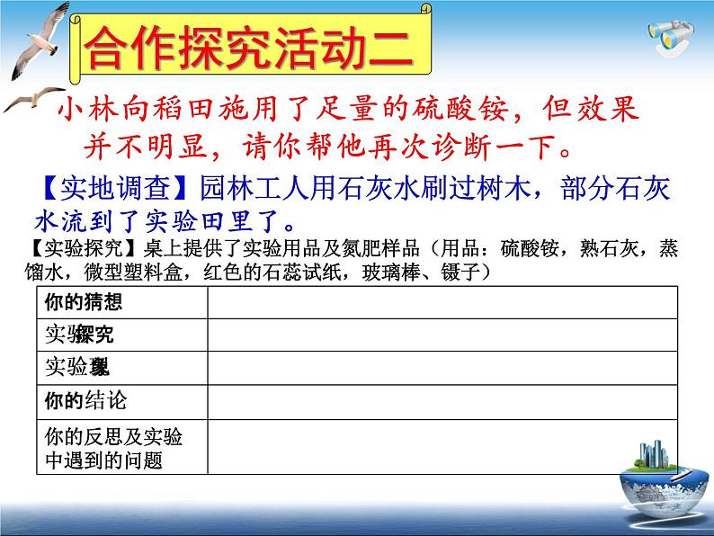 鲁教版九年级下册化学  11.3化学与农业生产 课件第7页