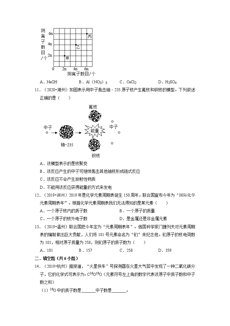 2022年中考化学一轮复习专题物质构成的奥秘（浙江专用）第3页