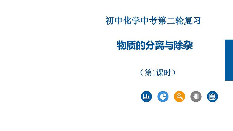 2022年中考化学二轮【重难点突破】精品课件：专题01 物质的分离与除杂（第1课时）第1页