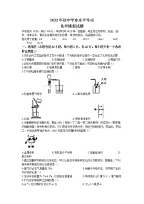 2022年山东省泰安市泰山区中考一模化学试题