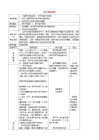 初中化学人教版九年级上册第三单元 物质构成的奥秘课题2 原子的结构教案