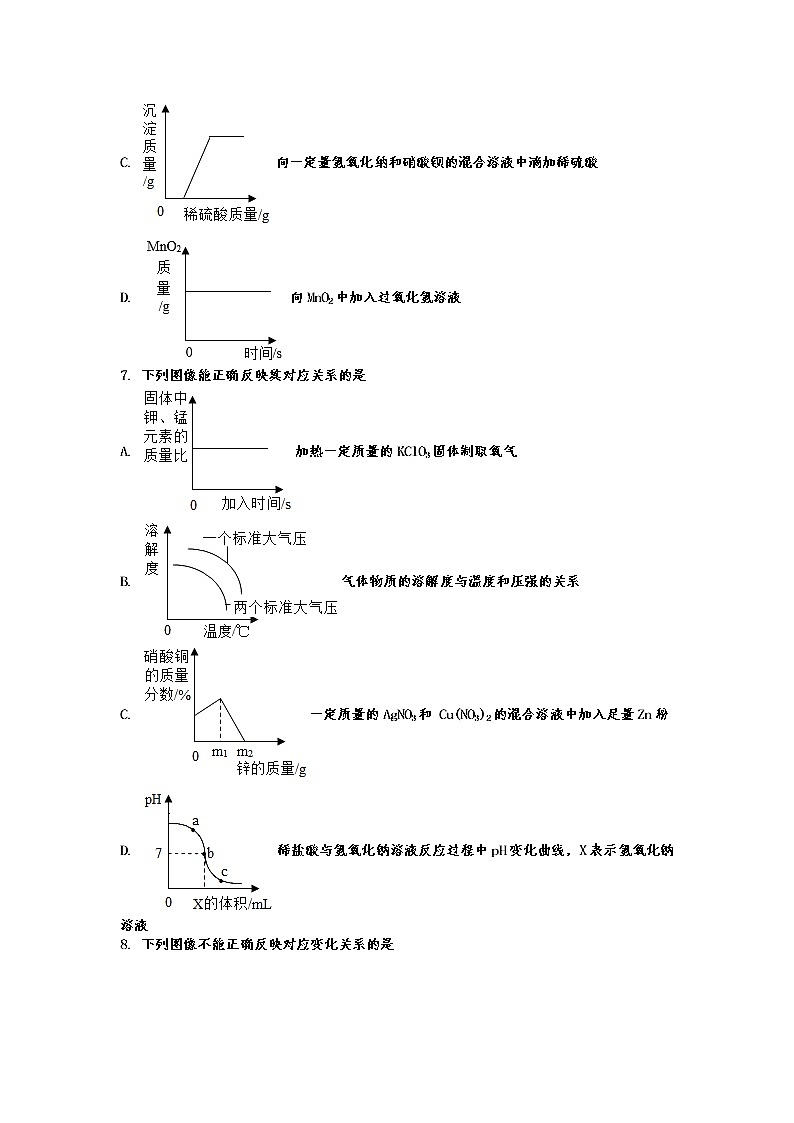 2022年中考化学二轮专题复习图像题第3页