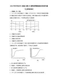 2022年中考化学二轮复习第20讲图形图像数据分析提升篇（江苏风向标）