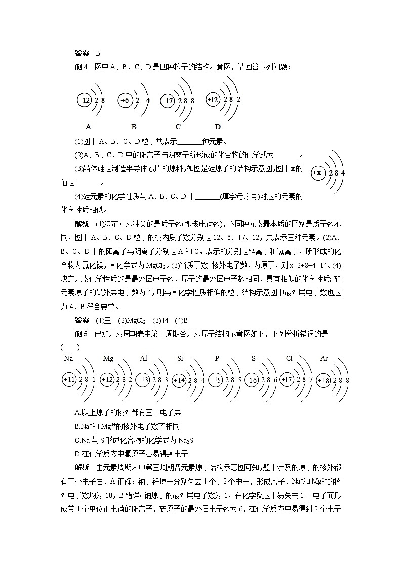 2022年中考化学专题复习热点题型解读结构示意图第2页