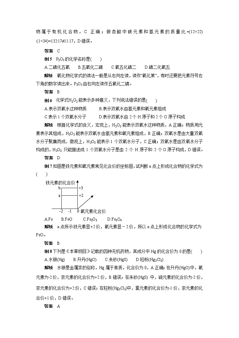 2022年中考化学专题复习热点题型解读化学式与化合价第2页