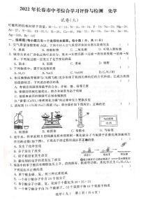 2022年吉林省长春市中考综合学习评价与检测化学试卷（九）（PDF版 无答案）