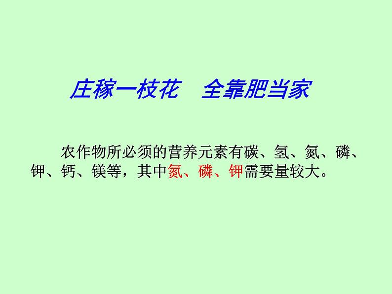 京改版九年级下册化学 12.3化学肥料 课件04