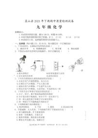 湖南省永州市蓝山县2021-2022学年九年级上学期期中质量检测化学试题（图片版有答案）