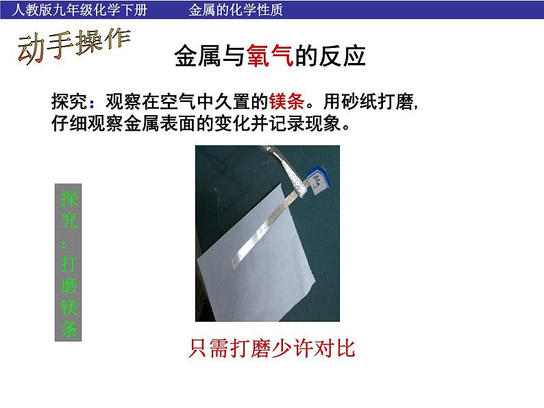 人教版九年级下册化学 8.2 金属的化学性质 课件07