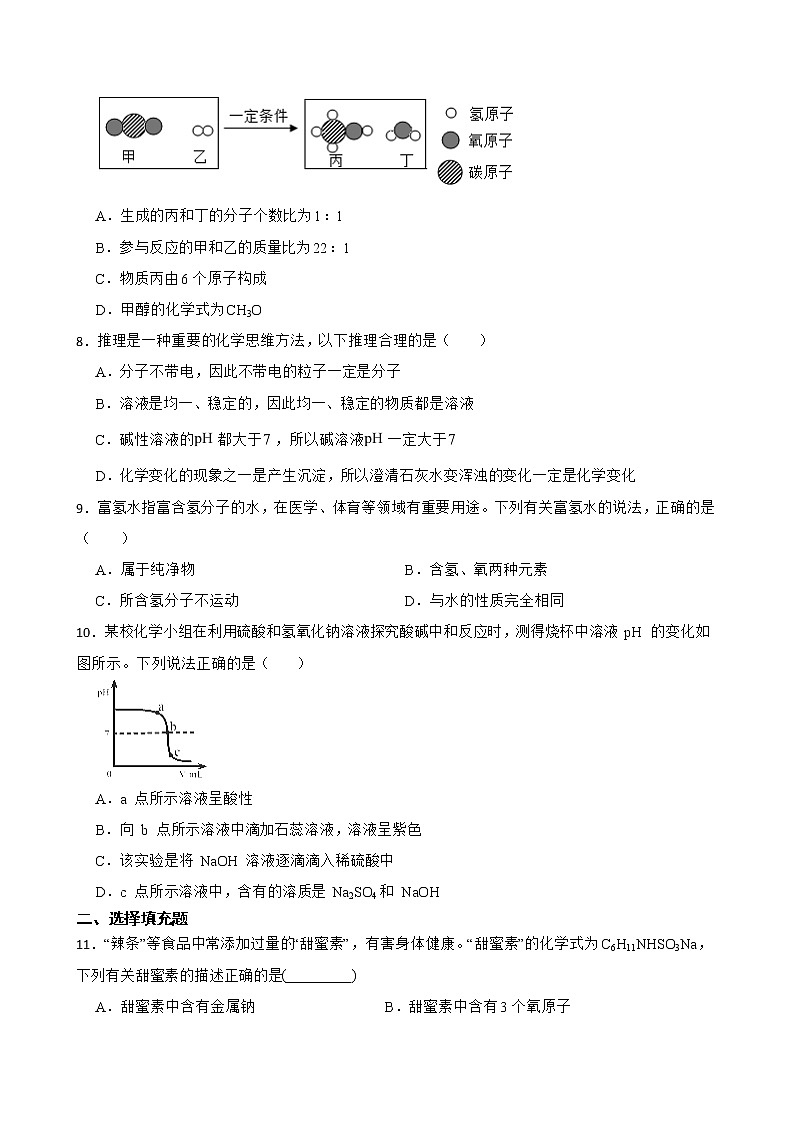 2022届江西省赣州市九年级下学期一模化学试题解析版02