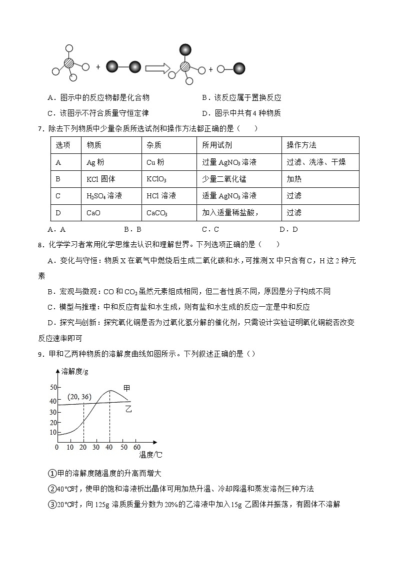 2022届湖北省襄阳市中考一模化学试题解析版02