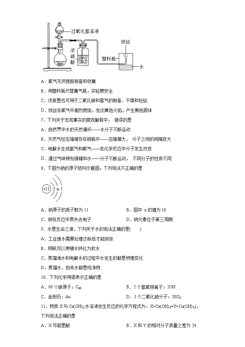 2022年山东省滨州市滨城区中考模拟化学试题（一）(word版含答案)02