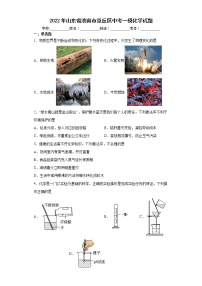 2022年山东省济南市章丘区中考一模化学试题(word版含答案)