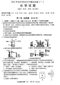 山东日照2022年初中学业水平模拟试题（七）化学试题（无答案）