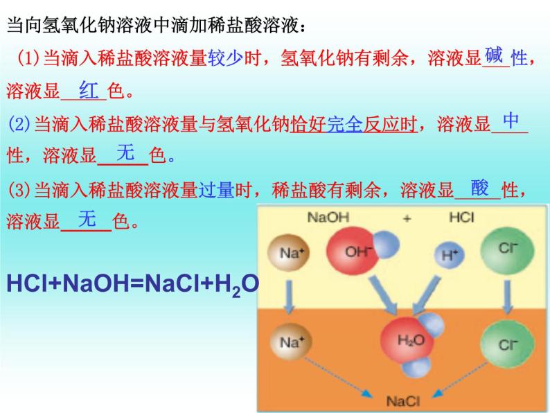 2021学年第四节 酸碱中和反应评课课件ppt-教习网|课件下载
