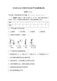 2022年宁远县初中学业水平考试化学模拟试卷3（含答案）