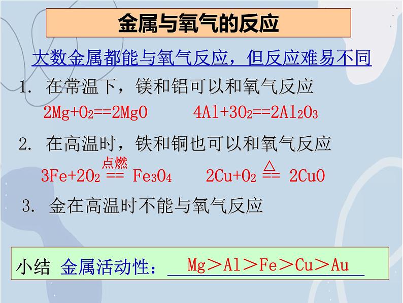 2021-2022学年京改版化学九年级下册 第十章第二节 金属的化学性质 课件3第4页