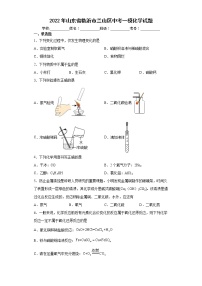 2022年山东省临沂市兰山区中考一模化学试题(word版含答案)