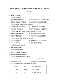 2022年中考化学二轮复习热点专练02物质的鉴别、提纯和除杂（2）