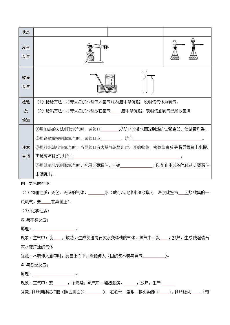 专题03  空气和氧气-2022年初三毕业班化学常考点归纳与变式演练（原卷版）第3页