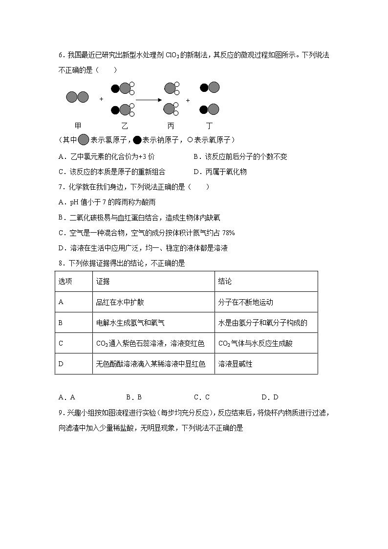 2022年陕西省宝鸡市陈仓区中考一模化学试题02