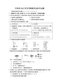 2022年四川省凉山州宁南县模拟考试化学试题（有答案）