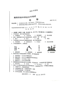 2022年湖南省衡阳市初中学业水平考试模拟化学试题（有答案）