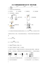 2022年湖南省娄底市新化县中考一模化学试题(含答案)