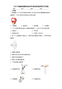 2022年福建省莆田市初中毕业班质量检查化学试题(word版含答案)