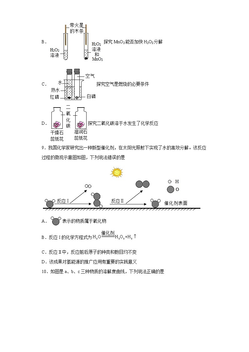 2022年山东省滨州市阳信县中考适应性训练化学试题(word版含答案)第3页
