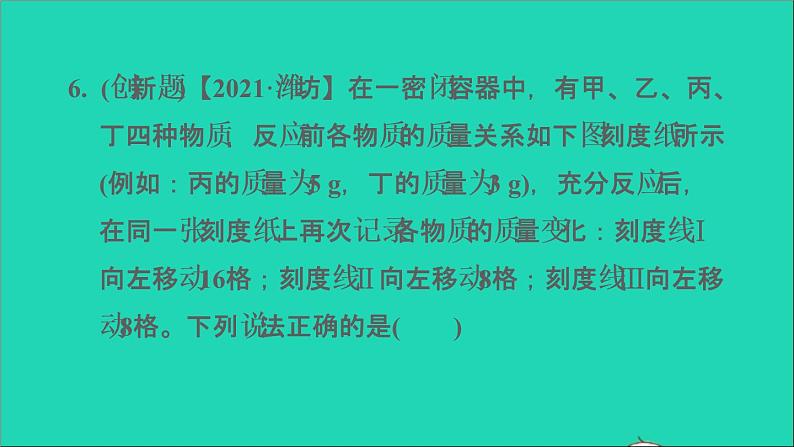 2022年中考化学模块三物质的化学变化第16课时质量守恒定律练本课件08