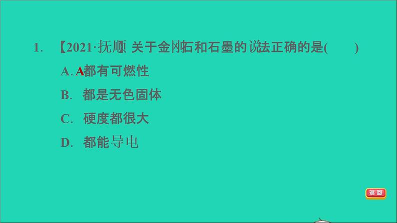 2022年中考化学模块一身边的化学物质第2课时碳和碳的氧化物练本课件第3页