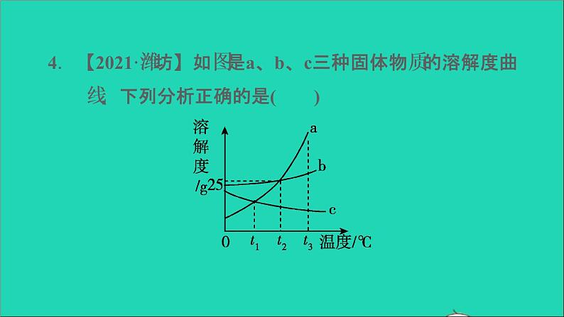 2022年中考化学模块一身边的化学物质第6课时溶液(二)练本课件第6页