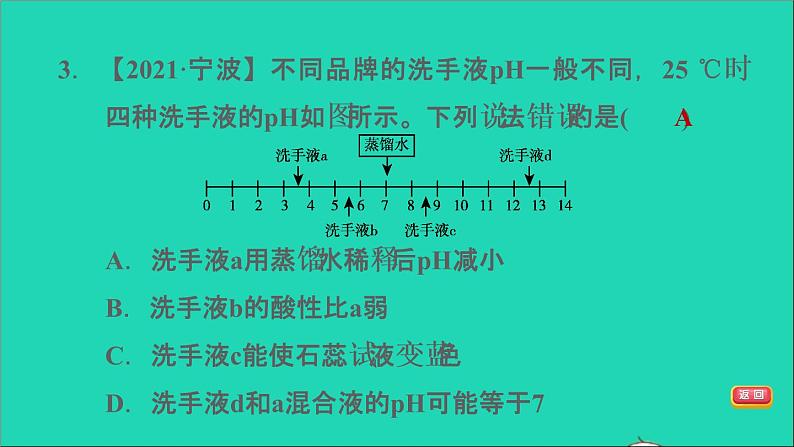 2022年中考化学模块一身边的化学物质第9课时酸和碱(一)练本课件05