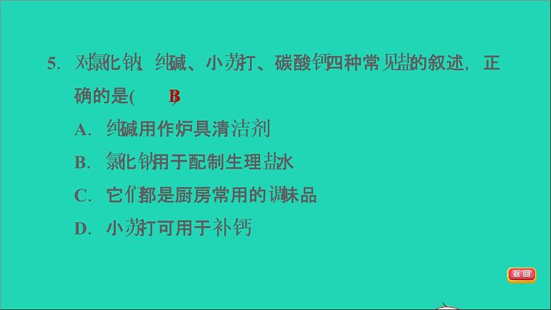 2022年中考化学模块一身边的化学物质第11课时盐化肥练本课件07