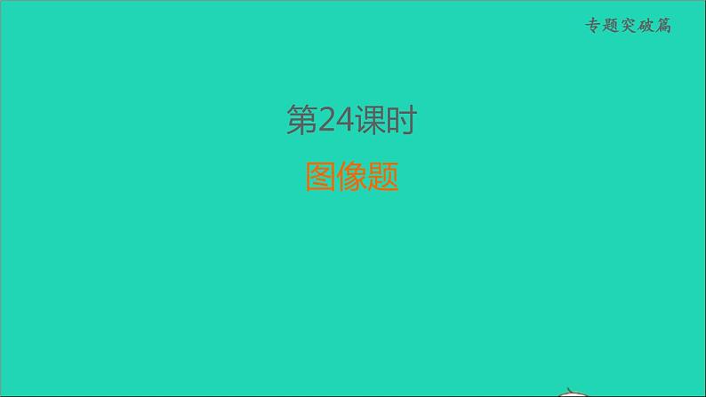 2022年中考化学专题突破篇第24课时图像题练本课件第1页