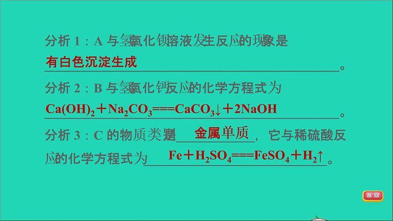 2022年中考化学专题突破篇第26课时推断题练本课件第4页