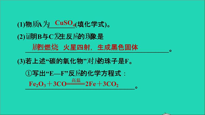 2022年中考化学专题突破篇第26课时推断题练本课件第6页