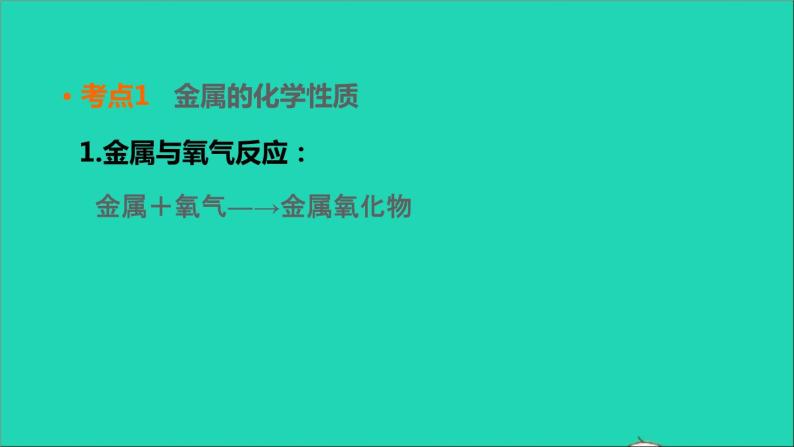 2022年中考化学基础梳理篇模块1身边的化学物质第8课时金属的化学性质讲本课件04