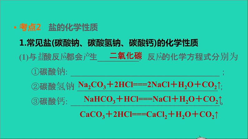 2022年中考化学基础梳理篇模块1身边的化学物质第11课时盐化肥讲本课第7页