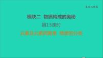 2022年中考化学基础梳理篇模块2物质构成的奥秘第13课时元素及元素周期表物质的分类讲本课件