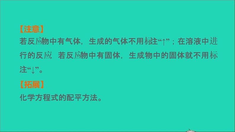 2022年中考化学基础梳理篇模块3物质的化学变化第17课时化学方程式及基本反应类型讲本课件第6页