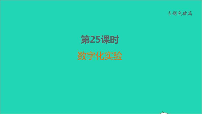 2022年中考化学专题突破篇第25课时数字化实验讲本课件第1页