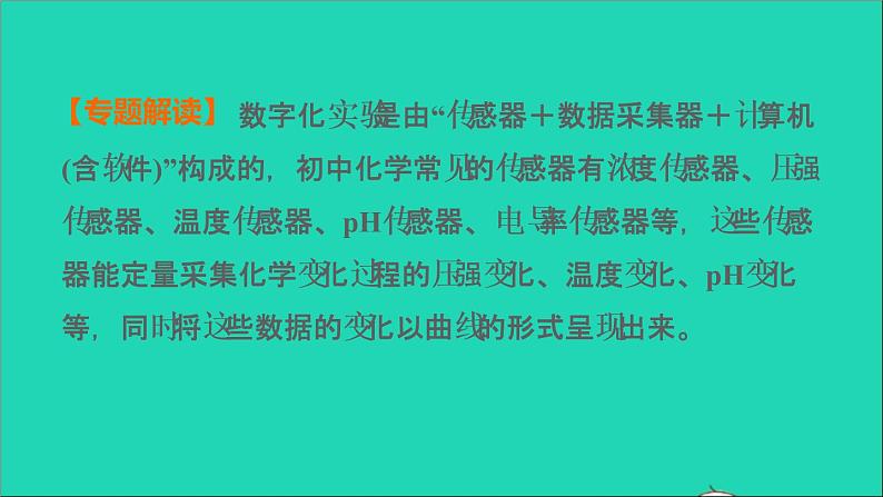 2022年中考化学专题突破篇第25课时数字化实验讲本课件第2页