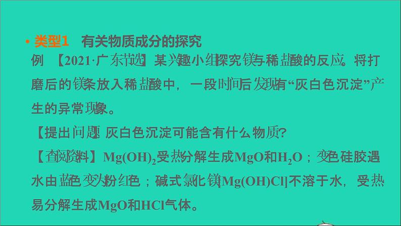 2022年中考化学专题突破篇第28课时实验探究题讲本课件第4页