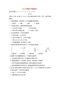 2022年中考化学模拟卷一附答案