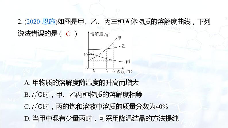 专题09 溶解度曲线与溶液的稀释（复习课件）-2022年中考化学二轮复习讲练测第8页