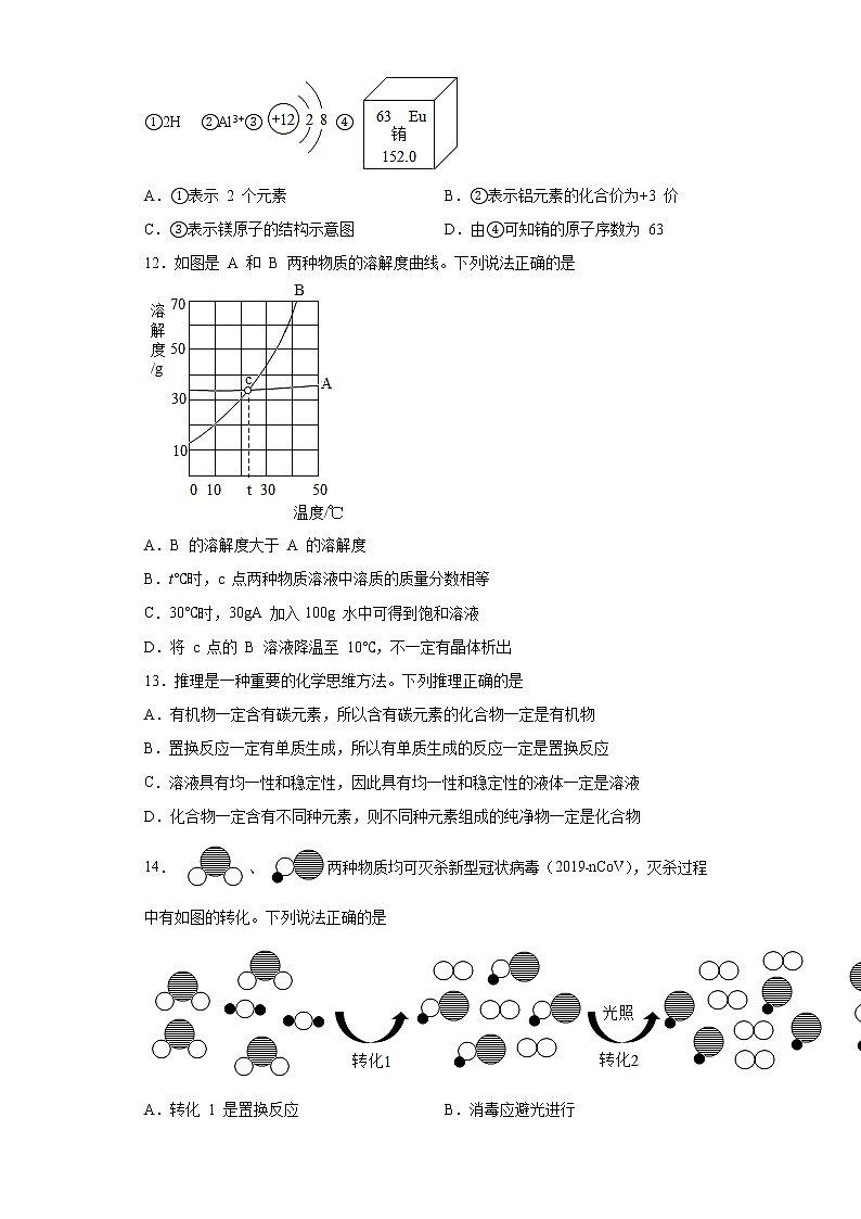 2022年广东省佛山市禅城区中考二模化学试题(word版含答案)03
