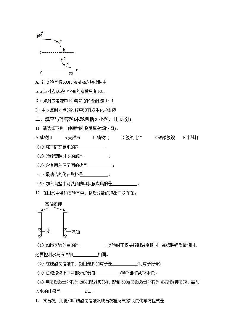 徐州市2022年中考二模化学试题（含答案）03